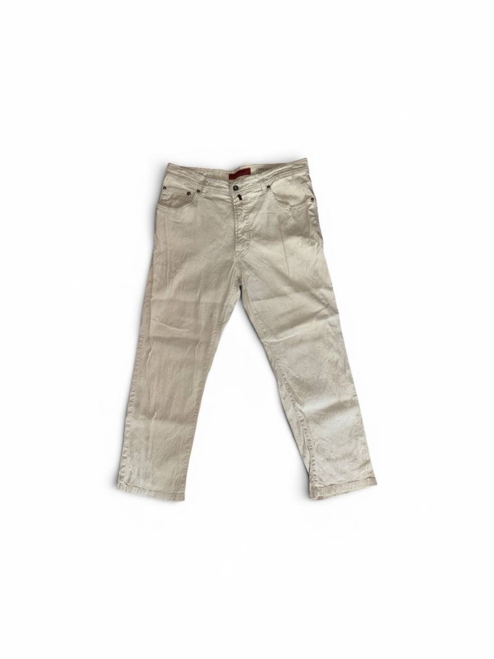 Pierre Cardin Beige Straight-Leg Jeans